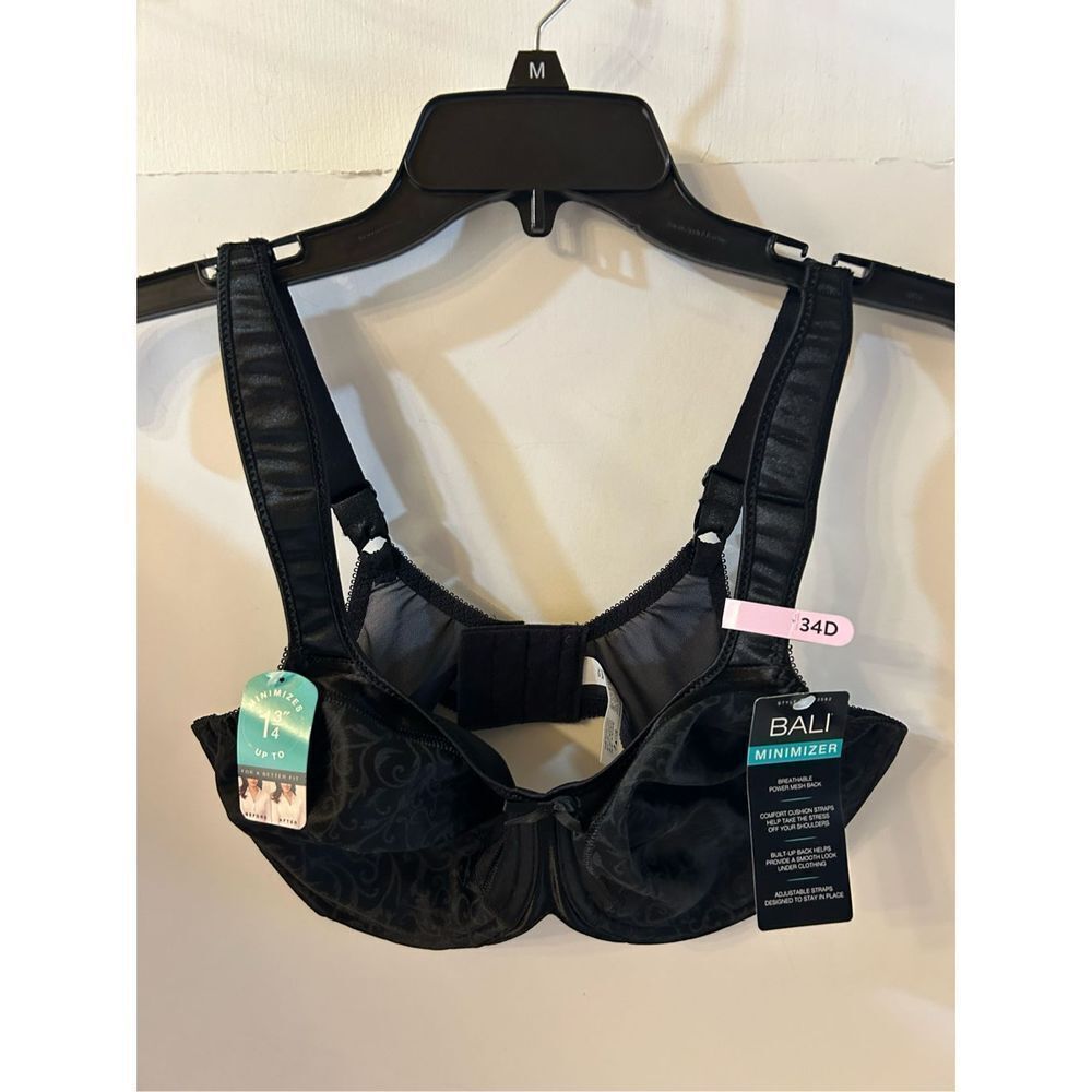 Bali black minimizer 34D bra #3562 NEW‎